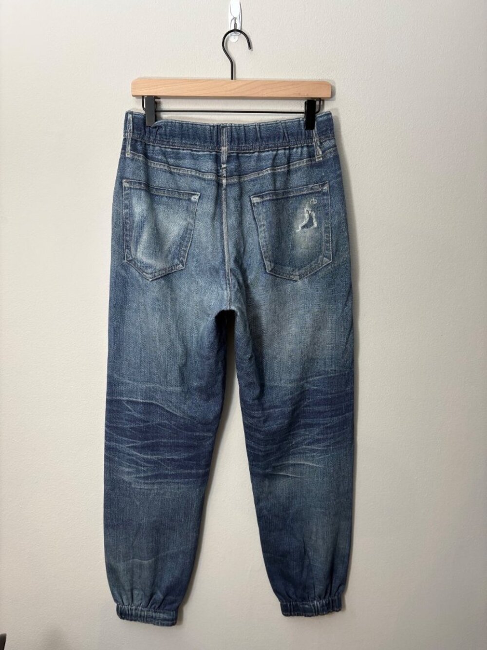 NEW $225 Rag & Bone Miramar Joggers Lucas Wash Pull-On Pants Sweatpant Jeans - Picture 5 of 12